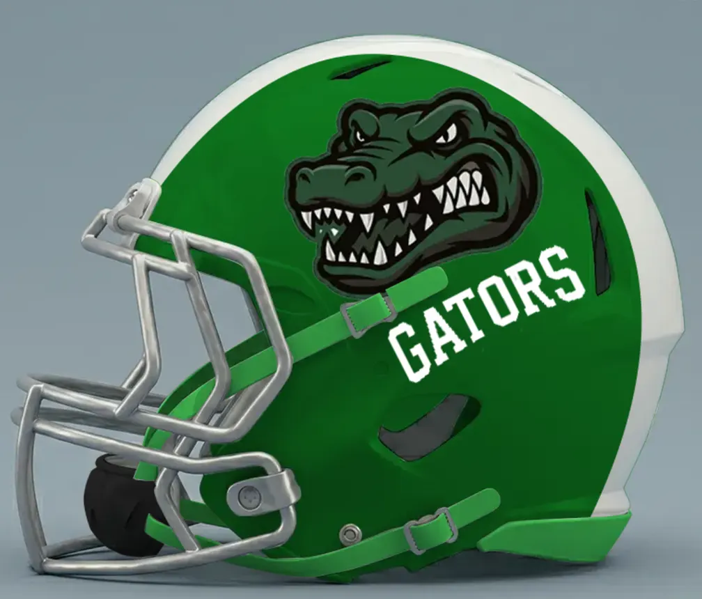Football Helmet Design No. 01 - Alligators