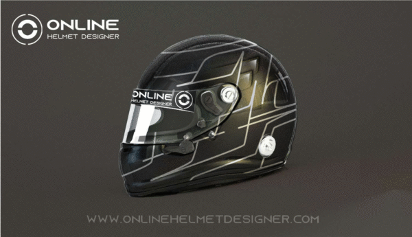 Custom Helmet Design Template No. 09 - Online Helmet Designer