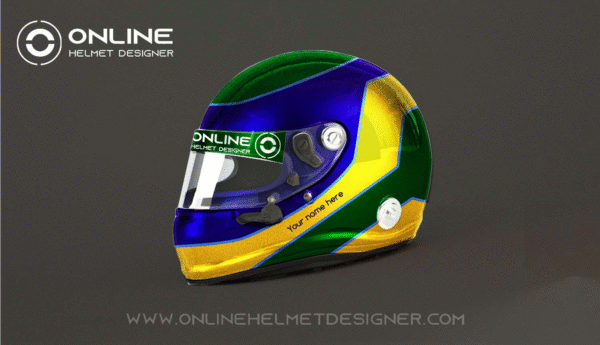 Custom Helmet Design Template No. 07 - Online Helmet Designer